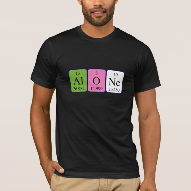Solo camisa de palabra de tabla periódica (Anverso)