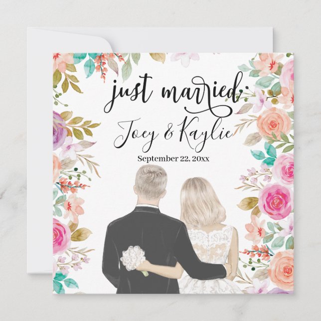 Solo casada | Ilustracion Vista Atrás de Parejas (Anverso)