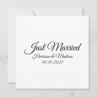 Solo casado, personalizar Boda de texto Invitación
