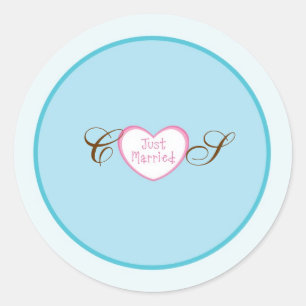 Solo casados con Pegatinas clásicos de la boda de 