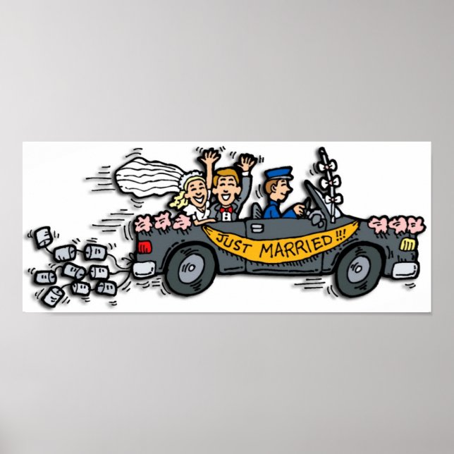 "¡Sólo casados!" Póster (Frente)