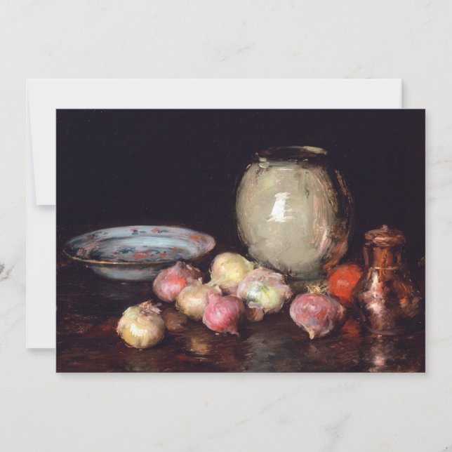 Sólo cebollas | William Merritt Chase (Anverso)