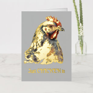 Solo CHICKEN en tarjeta de nota