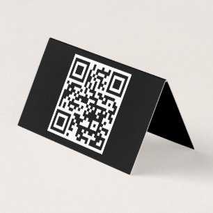 Sólo código QR tarjeta plegada horizontal