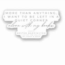 Solo con mis libros, pegatina