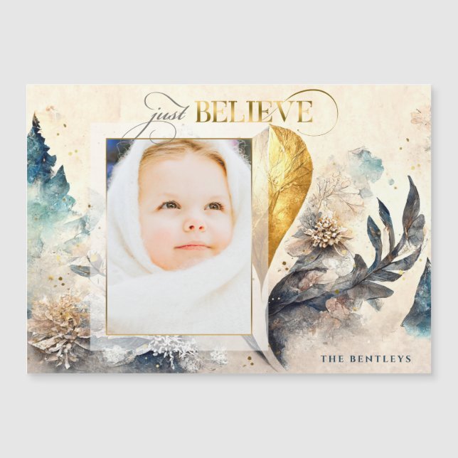 Sólo crea una acuarela artística, foto floral (Anverso)