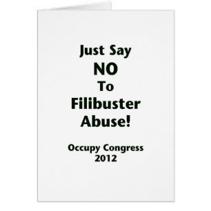 Solo di no al abuso de Filibuster