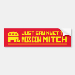 Solo di NYET a la pegatina del parachoques Mitch d