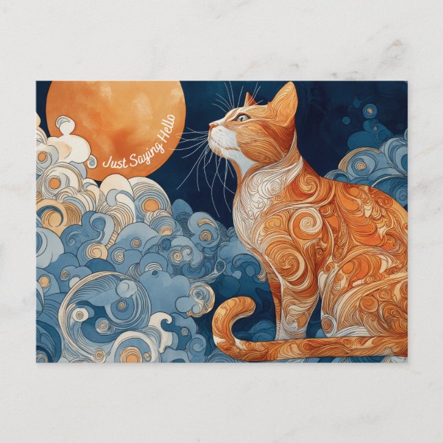 Sólo digo postal de gatos (Anverso)