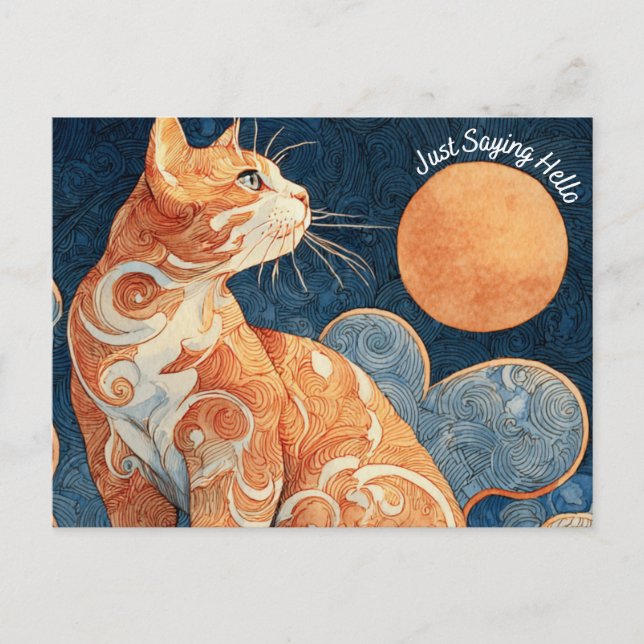 Sólo digo postal de gatos (Anverso)