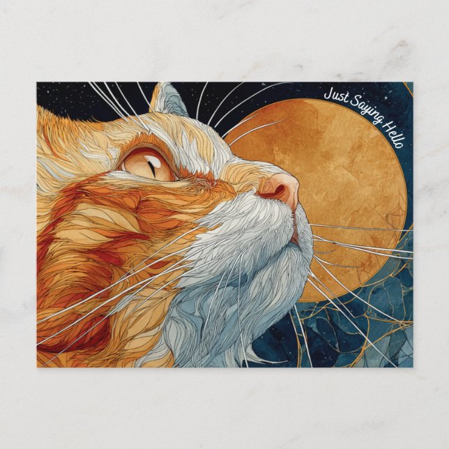 Sólo digo postal de gatos (Anverso)