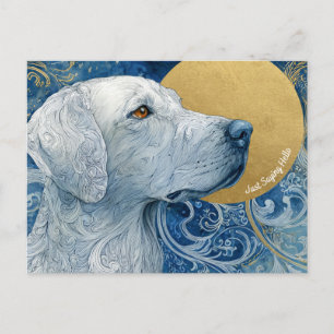 Sólo digo postal de perro de saludo