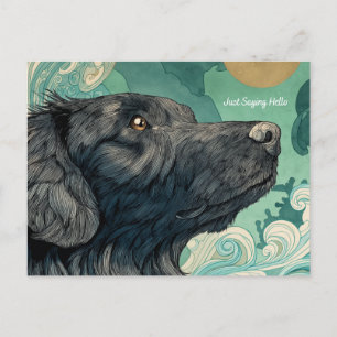 Sólo digo postal de perro de saludo