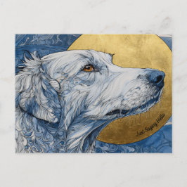 Sólo digo postal de perro de saludo