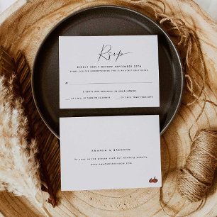 Solo dos invitados adultos   Tarjeta RSVP de bodas