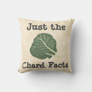 Sólo el Cojín decorativo de hechos de Chard