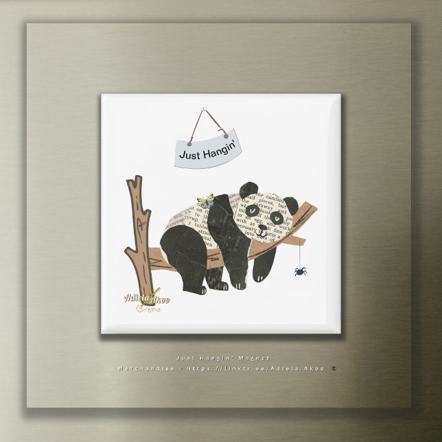 Solo el imán Hangin' de Adiela Akoo (Just Hangig' Magnet by Poet Adiela Akoo. A perfect party favor! SHOP my store for more fab finds now)