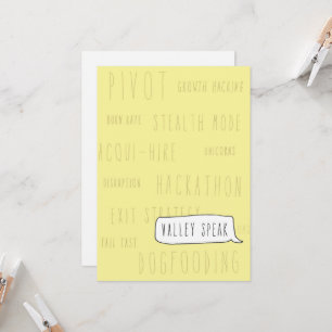 Sólo en la tarjeta de felicitación de Silicon Vall