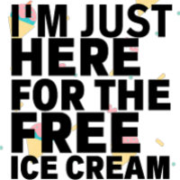 Solo estoy aquí por la camiseta gratis de helado