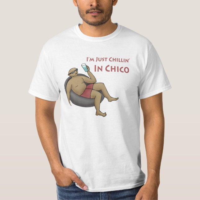 Solo estoy chillin en camiseta de Chico Value (Anverso)