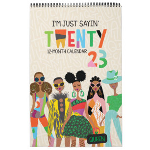 Solo estoy diciendo calendario 2023 de 11" x 17"