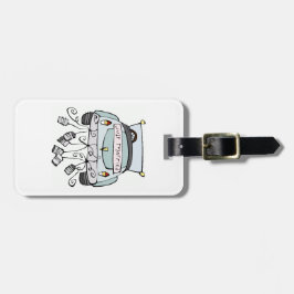 Solo etiqueta de equipaje casada - ¡Personalizar!