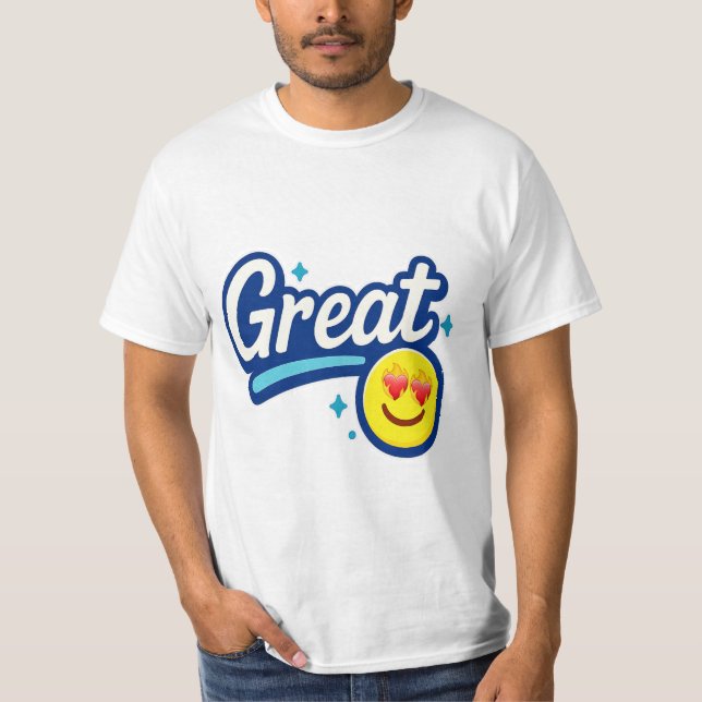 Sólo grandes vibraciones - Camiseta de Emoji de lo (Anverso)