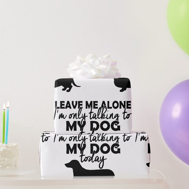 Solo Hablando Con Mi Papel De Envoltura De Perro (Subido por el creador)