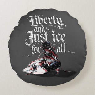 Sólo Ice Para Todos (Hockey) Almohada redonda