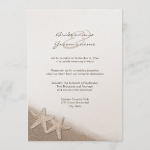Sólo invitaciones a la recepción de la boda Starfi