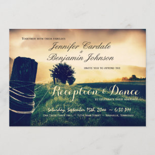 Sólo invitaciones a la recepción de la cerca de pa