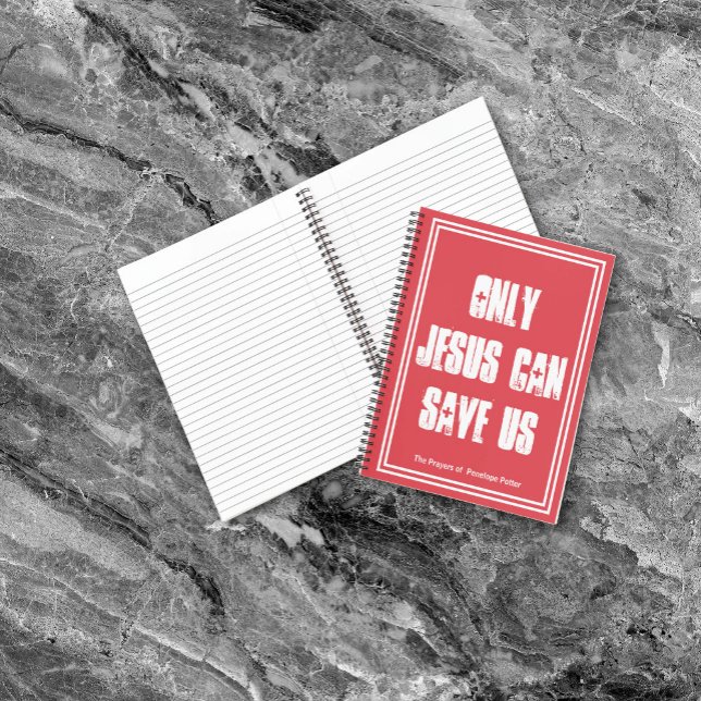 Sólo Jesús Puede Salvarnos El Diario De Oración +  (Personalize it with your name
)