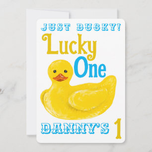 Sólo la afortunada primera invitación de cumpleaño