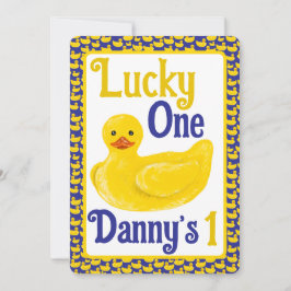 Sólo la afortunada primera invitación de cumpleaño