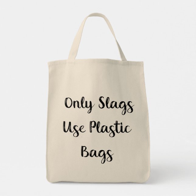 Sólo las barras usan bolsas de plástico (Reverso)