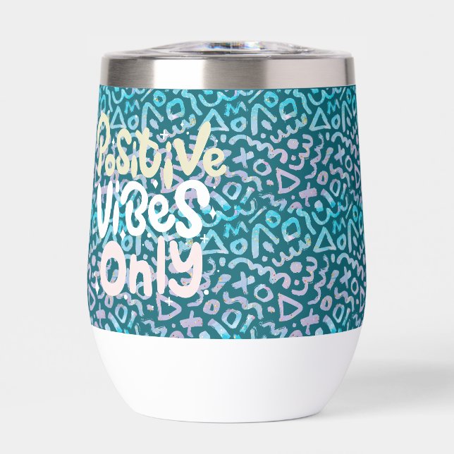 Sólo las vibraciones positivas geométricas verdes (Frente)