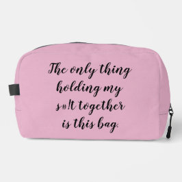 ¡Sólo lo que me mantiene unido es esta bolsa