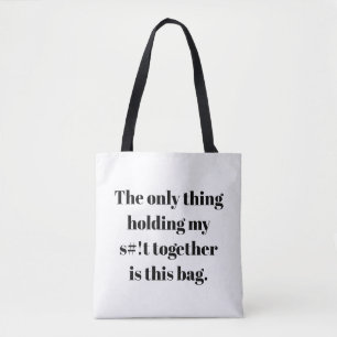 Sólo lo que me mantiene unido es esta bolsa