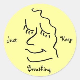 Sólo mantener Pegatina respiratorio
