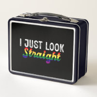 Sólo miro recto Mes del Orgullo LGBT Rainbow