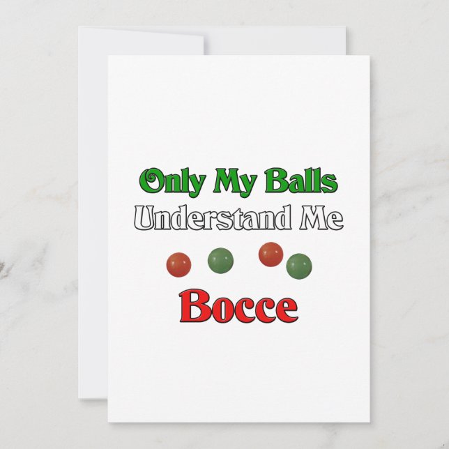 Sólo Mis Bolas Me Entienden. Bocce. (Anverso)