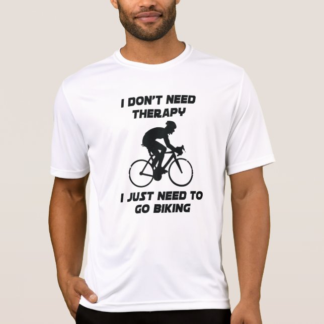Solo necesito ir en bicicleta camiseta (Anverso)