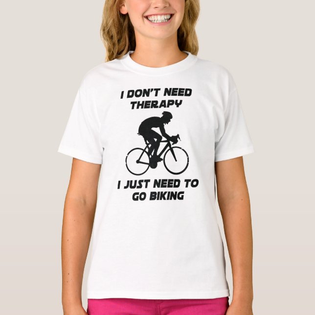 Solo necesito ir en bicicleta camiseta (Anverso)