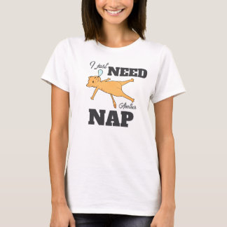 “Sólo necesito otra siesta” camiseta divertida de