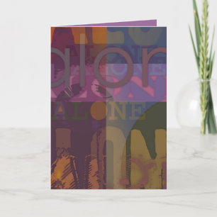 Solo NO tarjeta de felicitación 3