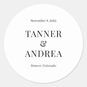 Sólo Nosotros EDITABLE COLOR Guardar Los Pegatinas