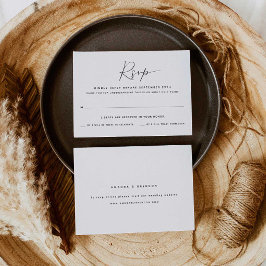 Solo para adultos | Tarjeta RSVP de dos matrimonio