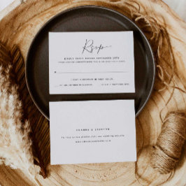 Solo para adultos | Tarjeta RSVP de una boda de in