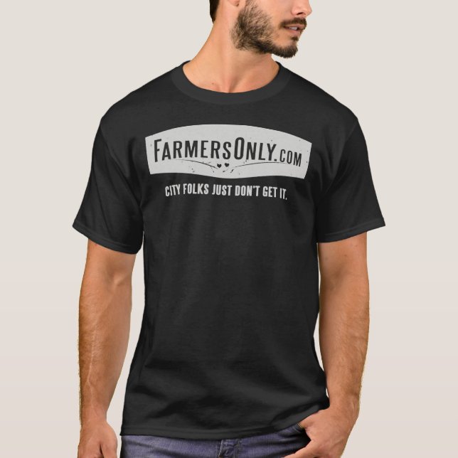 Solo para agricultores (logo blanco) Camiseta esen (Anverso)