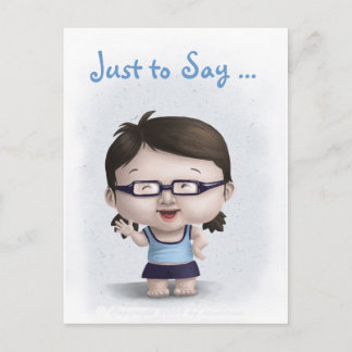 "Sólo para decir... Te echo de menos la postal